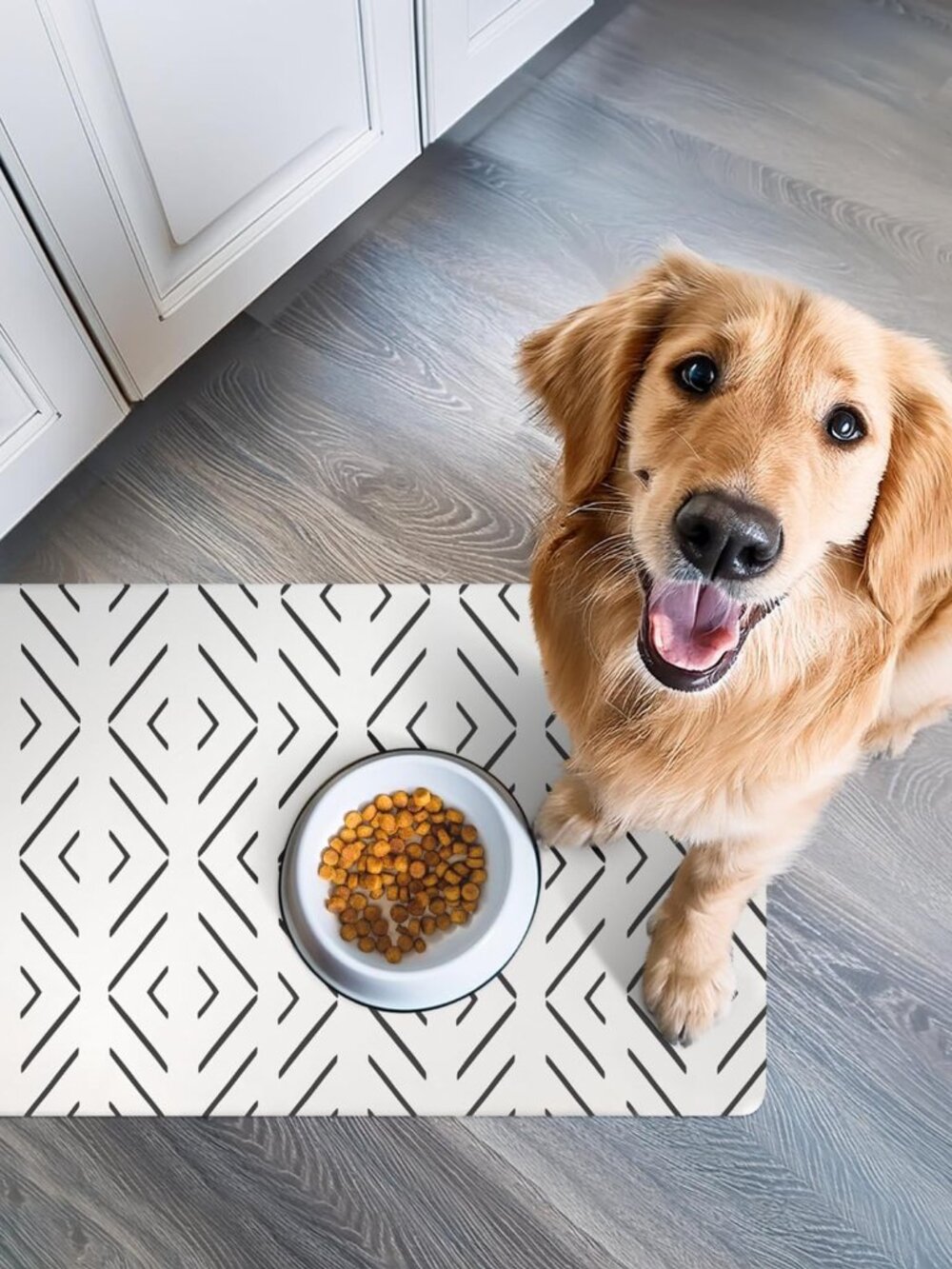 Dog Mat for Food and Water, Cat Feeding Mat | Waterproof Dog Bowl Mat | Non-Slip - Picture 5 of 7